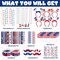 4th of July Party Favors Set, Fourth of July Decorations 158 Pcs Accessories